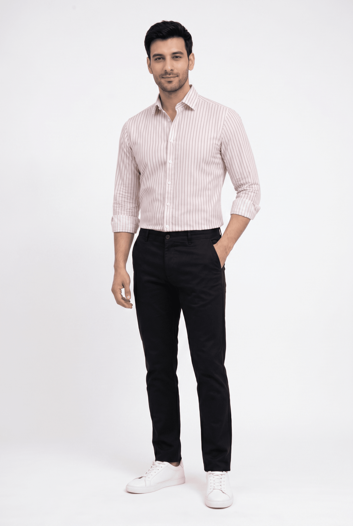 Men's Brown Lining Shirt - Garderobe Clothing USAGRB-LIN-BRO-S