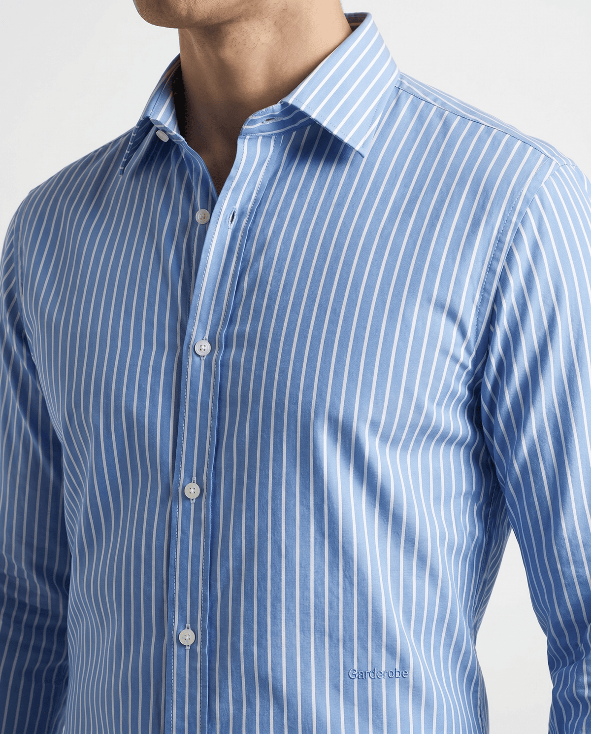 Built to hold its line — Men's Celeste Royale Lining Shirt