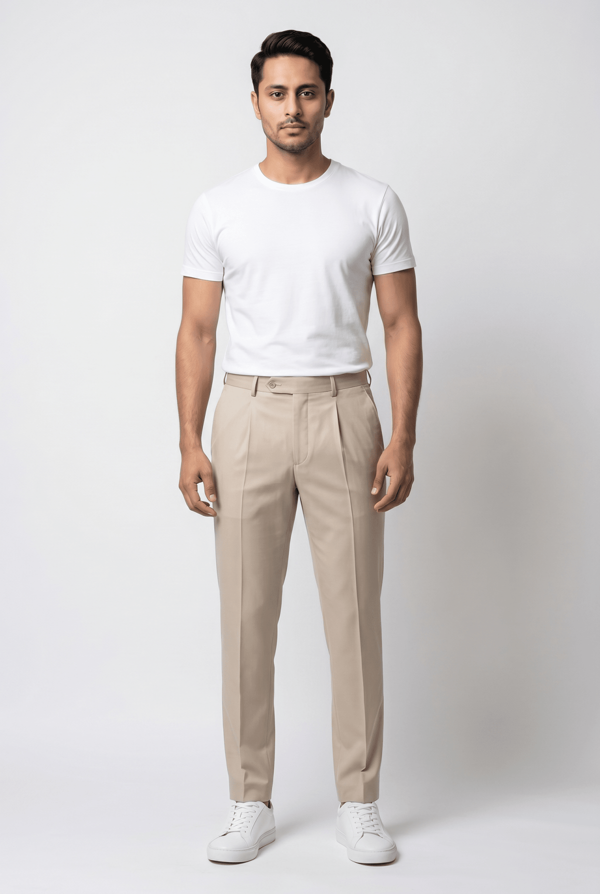 Men's Creamy Gurkha Pants - Garderobe Clothing USAGRB-GUR-CRE-W30