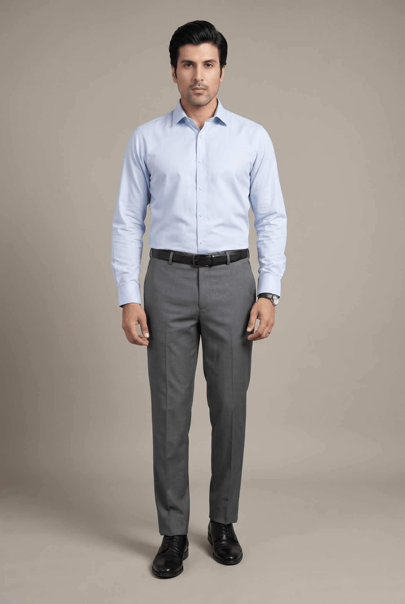 Cut tailored, not tight — Men's Grey Formal Dress Pants