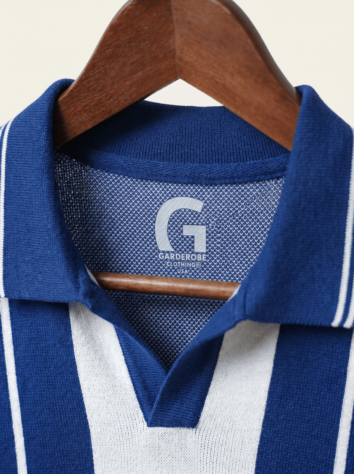 Cut tailored, not tight — Men's Navy Blue Popcorn Polo