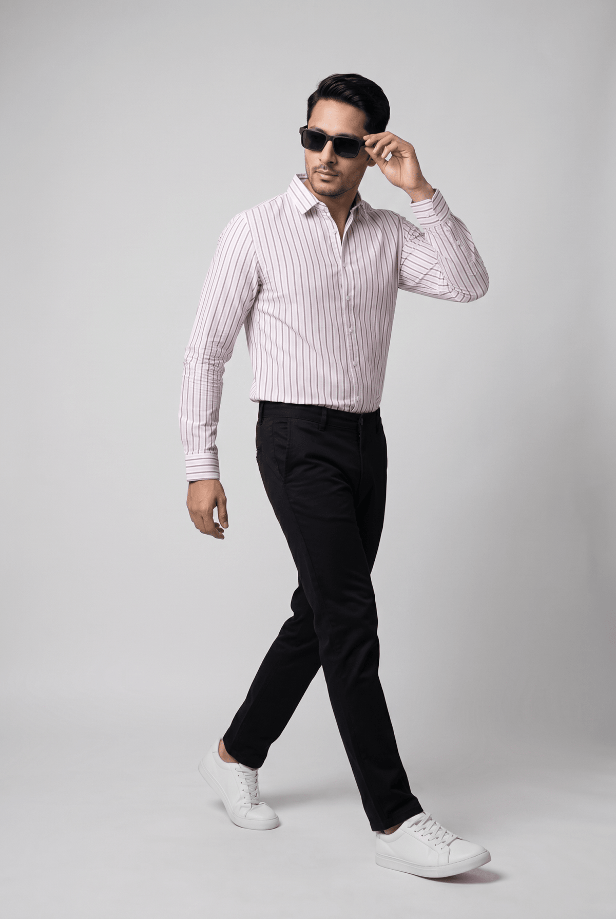 Considered fabric, premium hand-feel — Men's Pink Lining Shirt