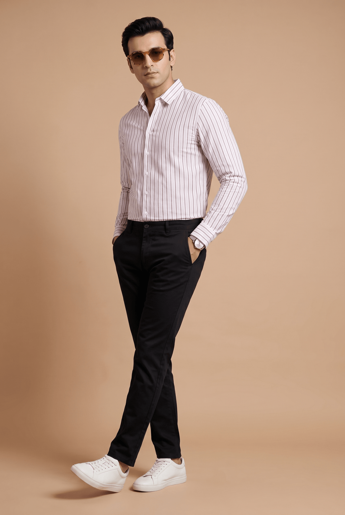 Cut tailored, not tight — Men's Pink Lining Shirt