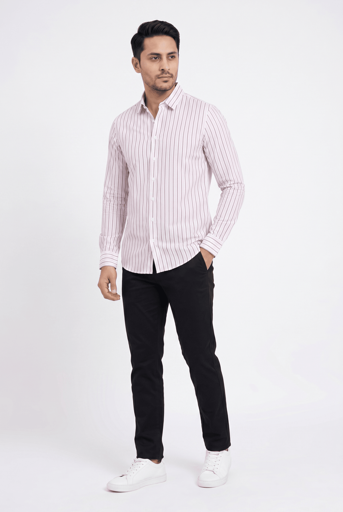 Men's Pink Lining Shirt - Garderobe Clothing USAGRB-LIN-PIN-S