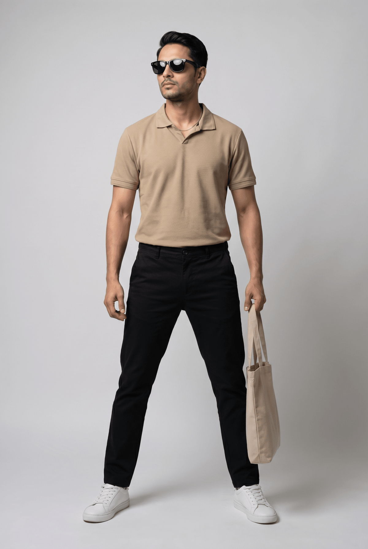 From the office to the evening — Men's Skin Popcorn Polo