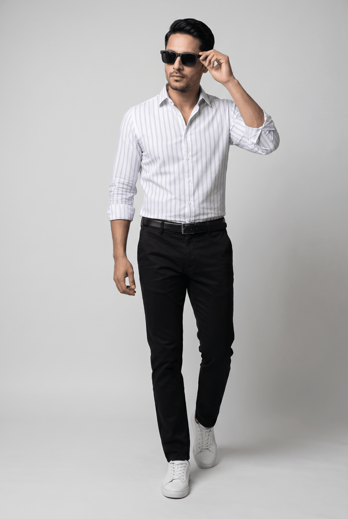 Considered fabric, premium hand-feel — Men's Skywhite Lining Shirt