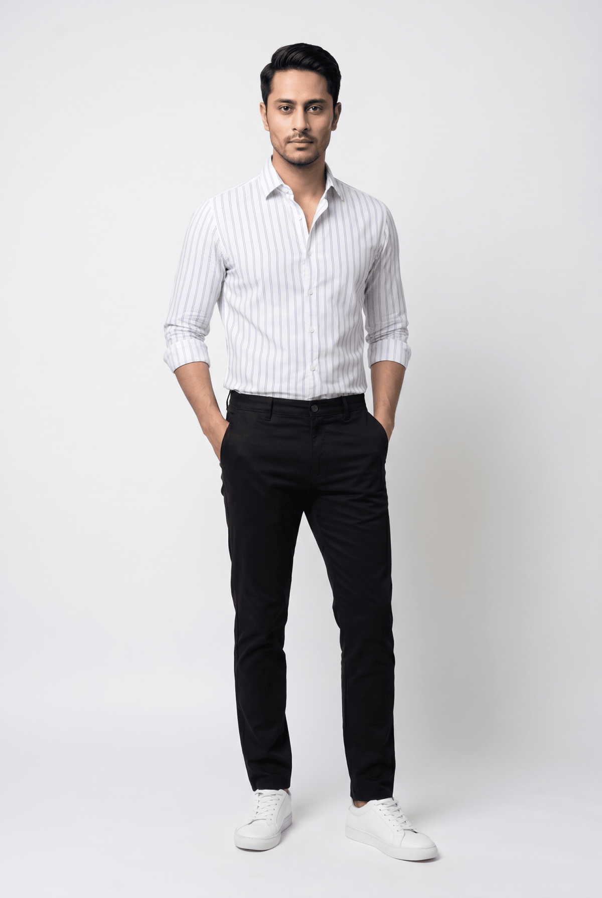 Men's Skywhite Lining Shirt - Garderobe Clothing USAGRB-LIN-SKY-S