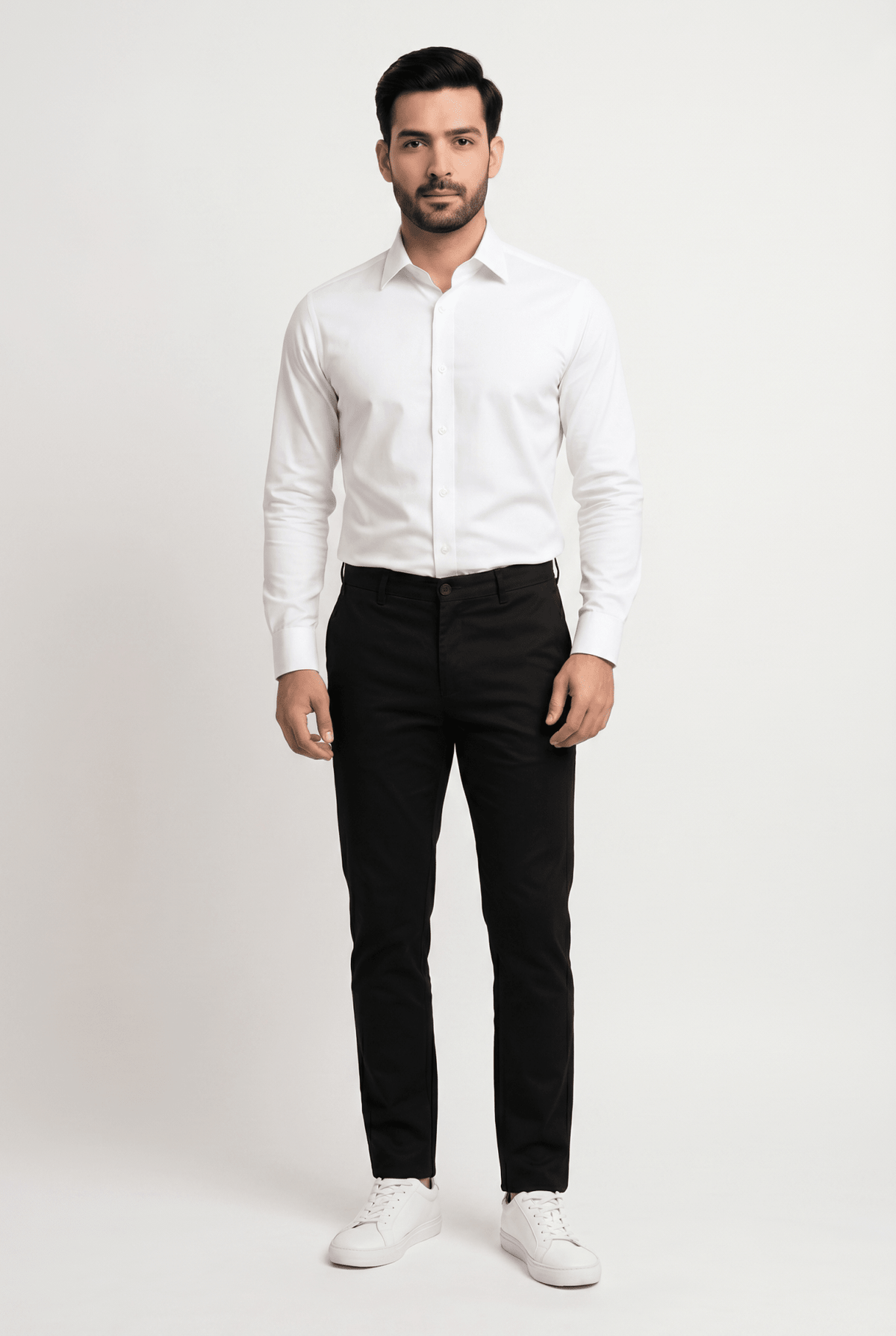 Men's White Formal Shirt – Executive Series - Garderobe Clothing USAGRB-FRM-WHI-S