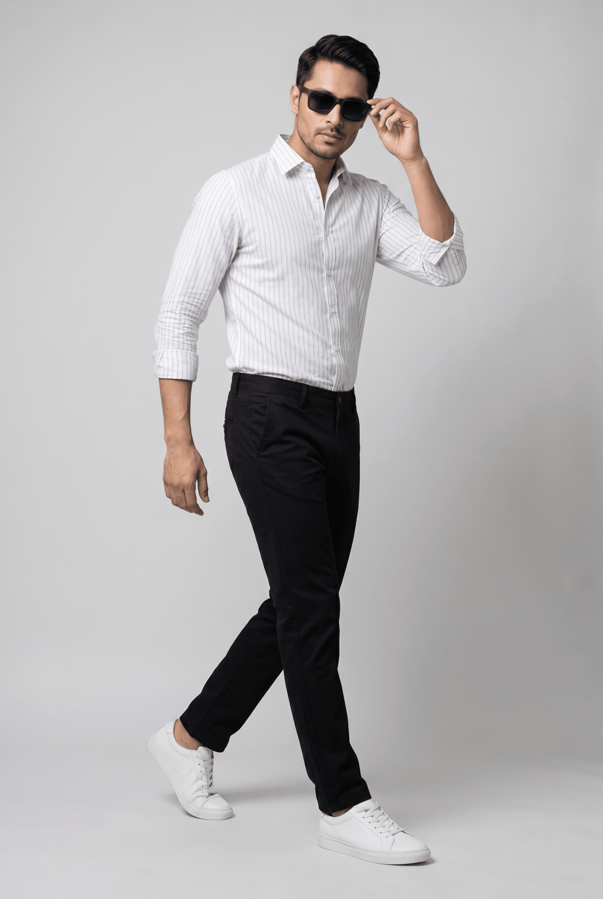 Considered fabric, premium hand-feel — Men's White Lining Shirt