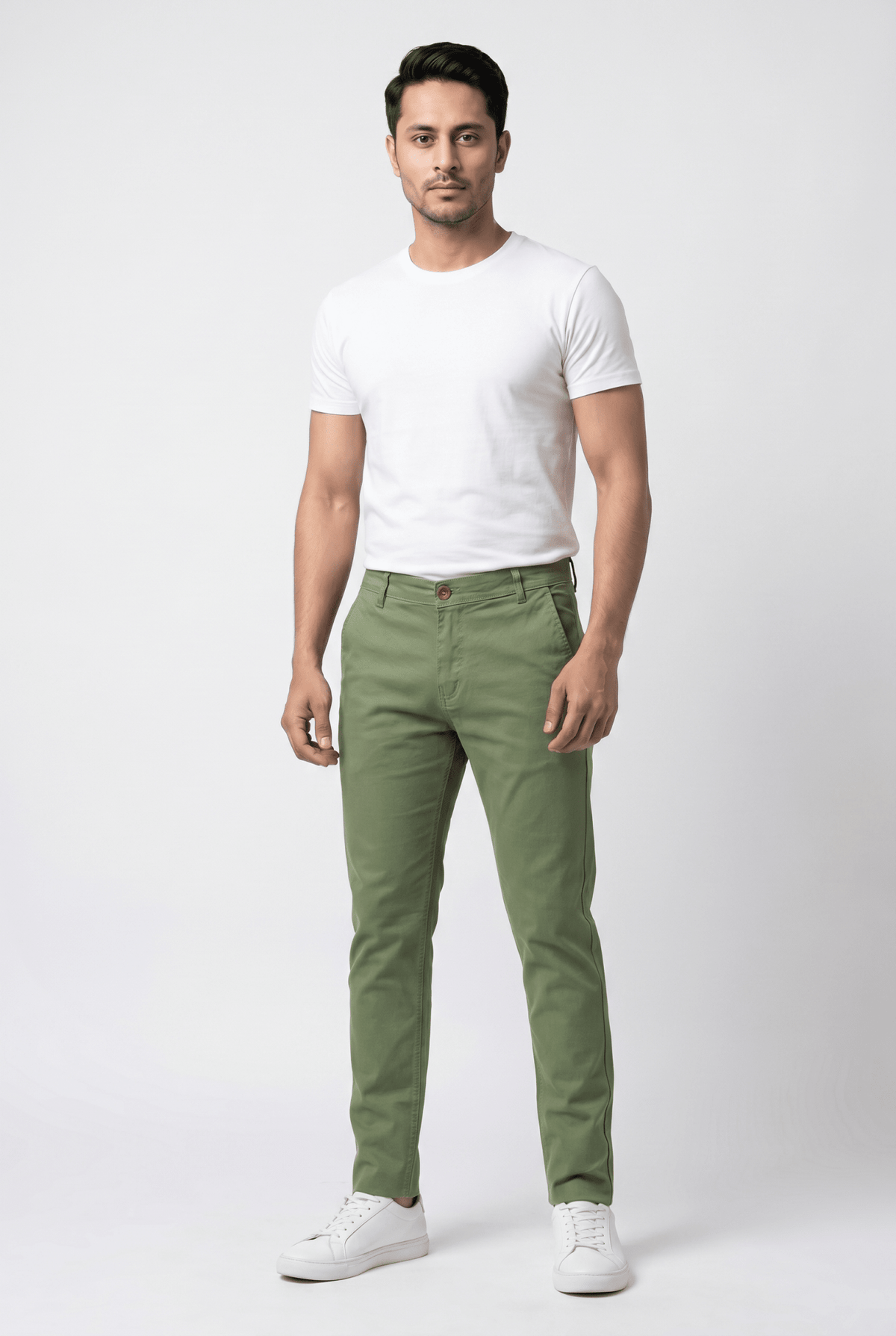 Mint Green Cotton pant - Garderobe Clothing USAMGC-001
