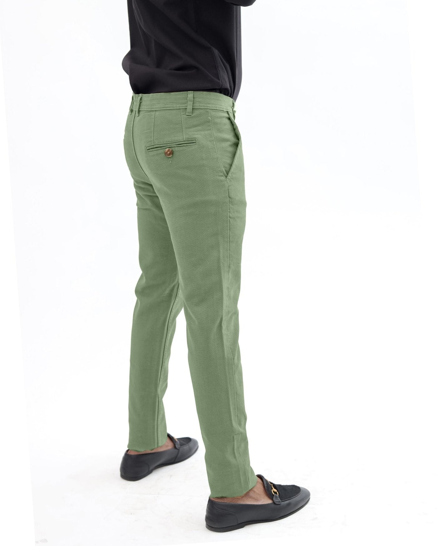 Cut tailored, not tight — Mint Green Cotton pant