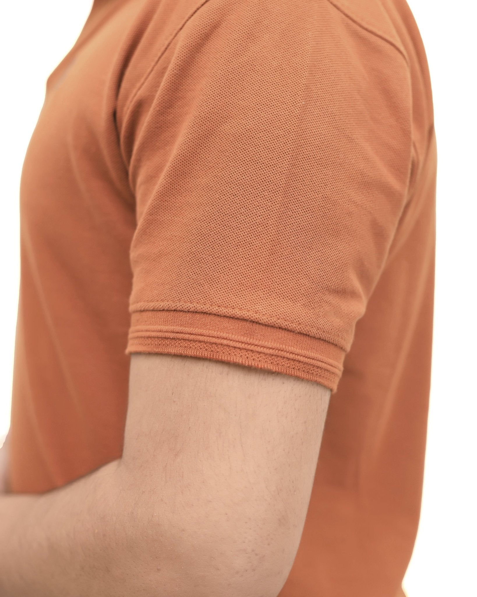 Mustered Brown Polo Shirt - Garderobe Clothing USA