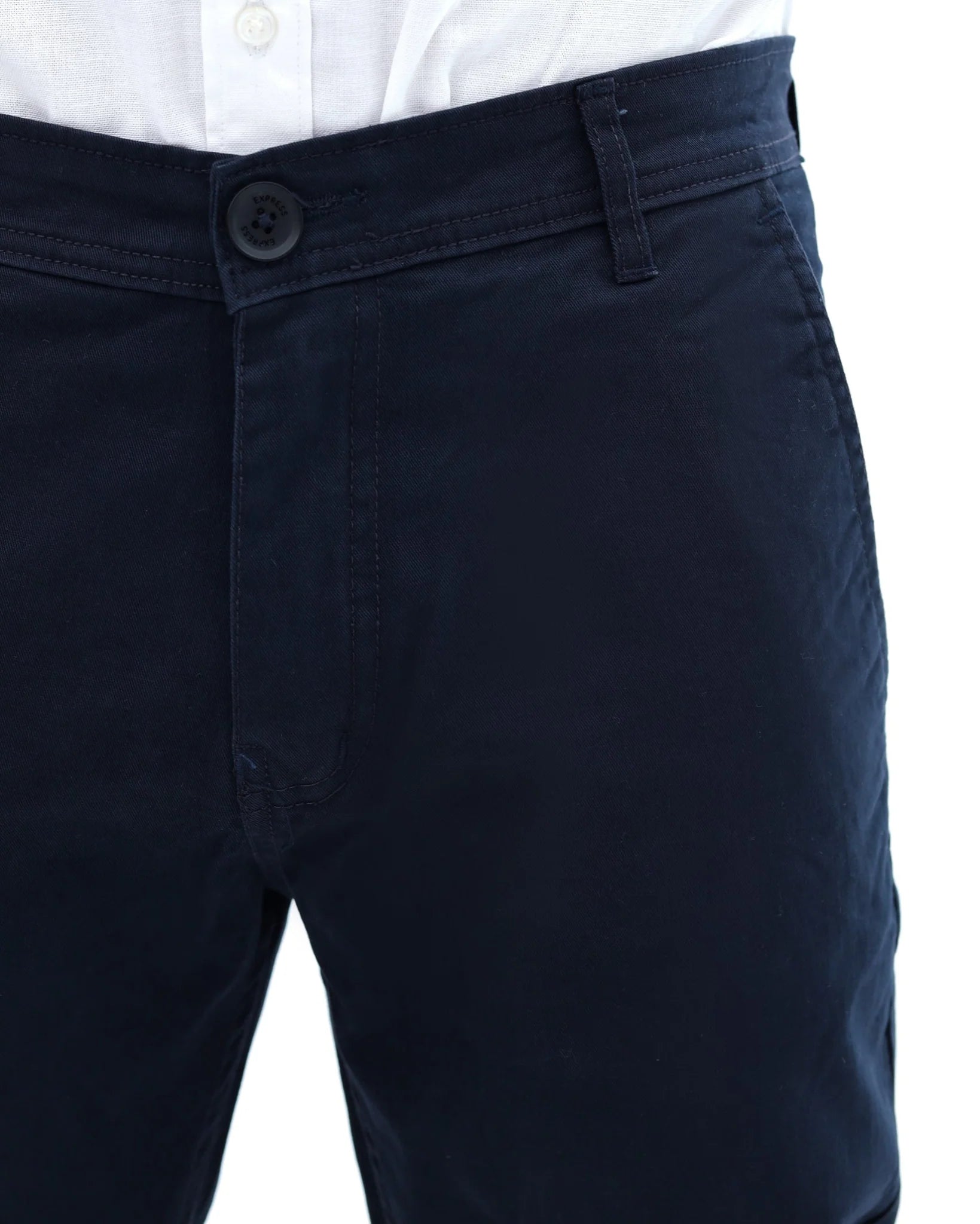 Navy Blue Cotton Pant - Garderobe Clothing USANBC - 001