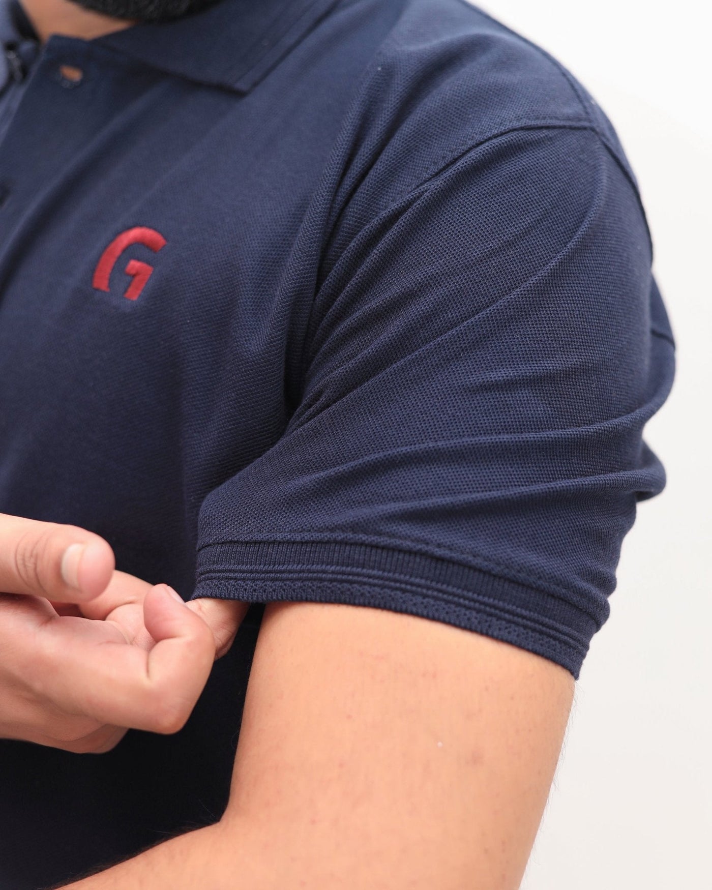 From the office to the evening — Navy Blue Polo Shirt
