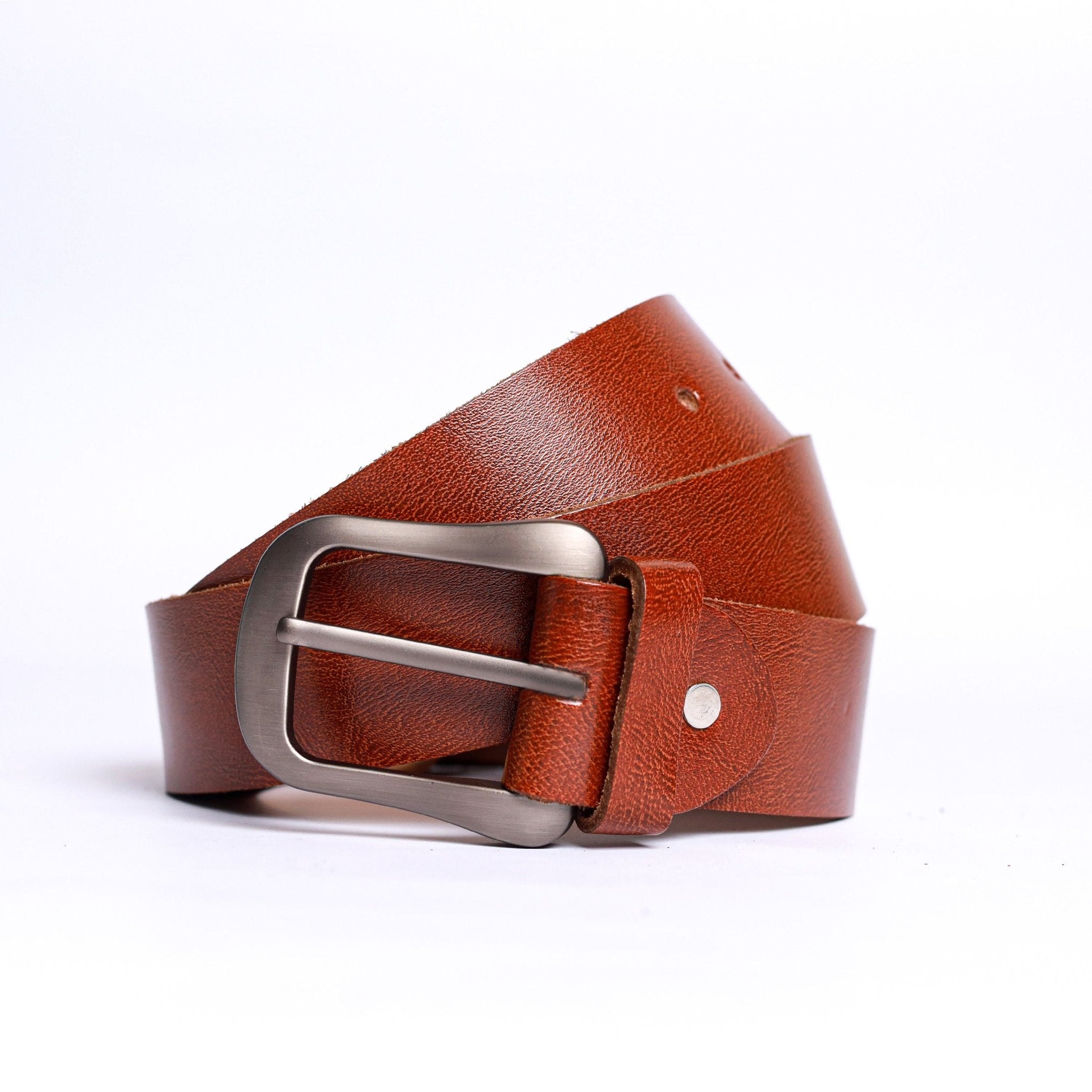 Sandstorm Noir Leather Belt - Garderobe Clothing USA