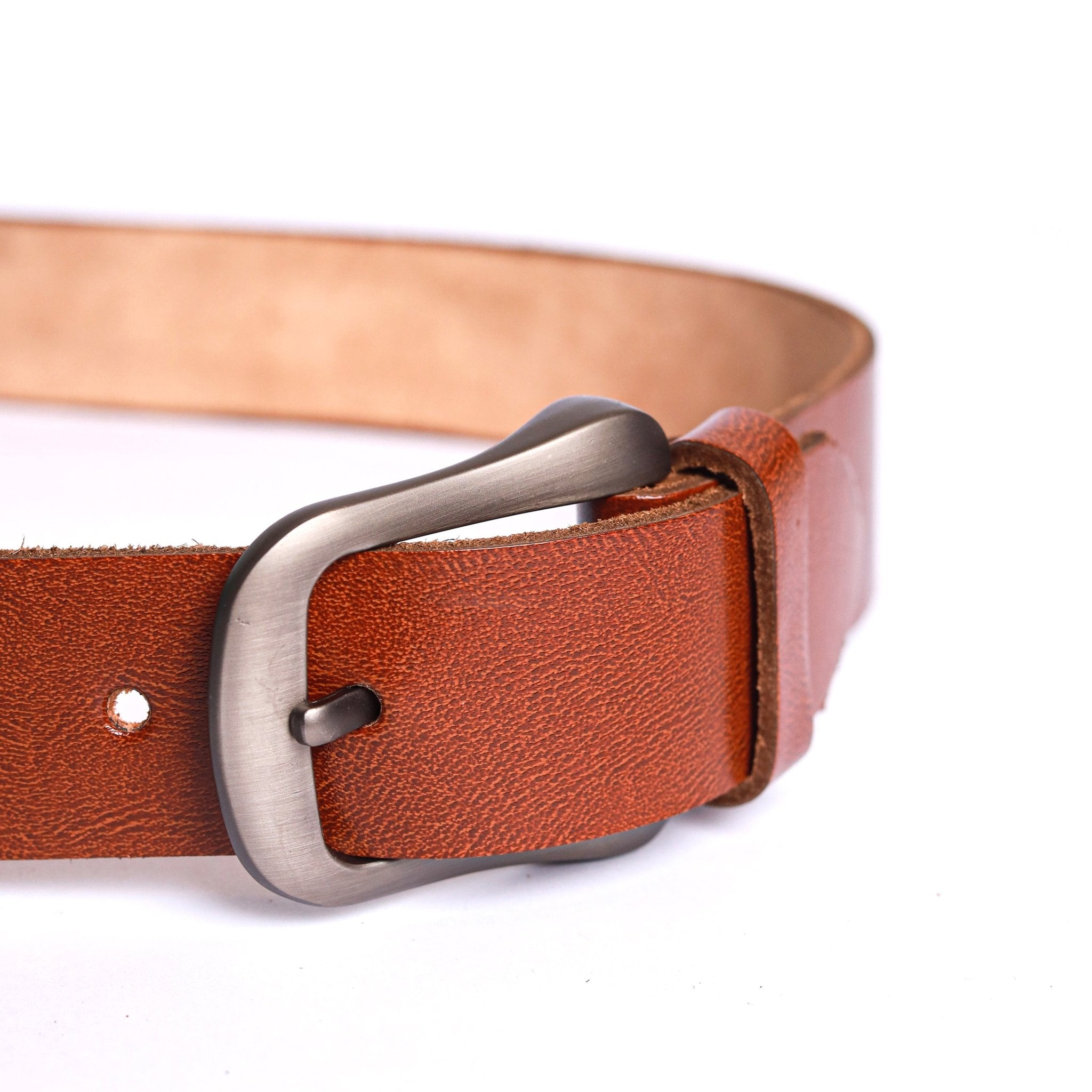 Sandstorm Noir Leather Belt - Garderobe Clothing USA