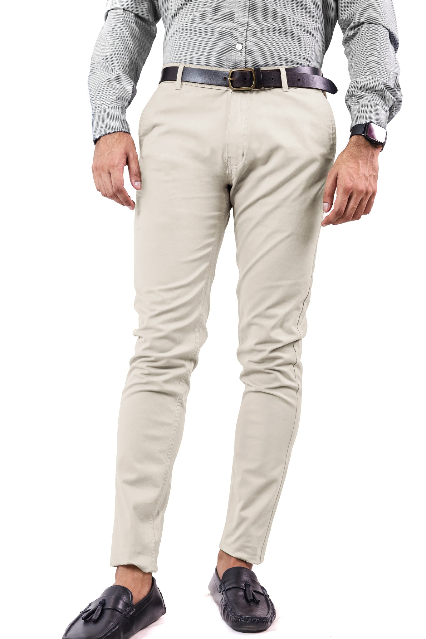 Considered fabric, premium hand-feel — Snowdrift cotton pant