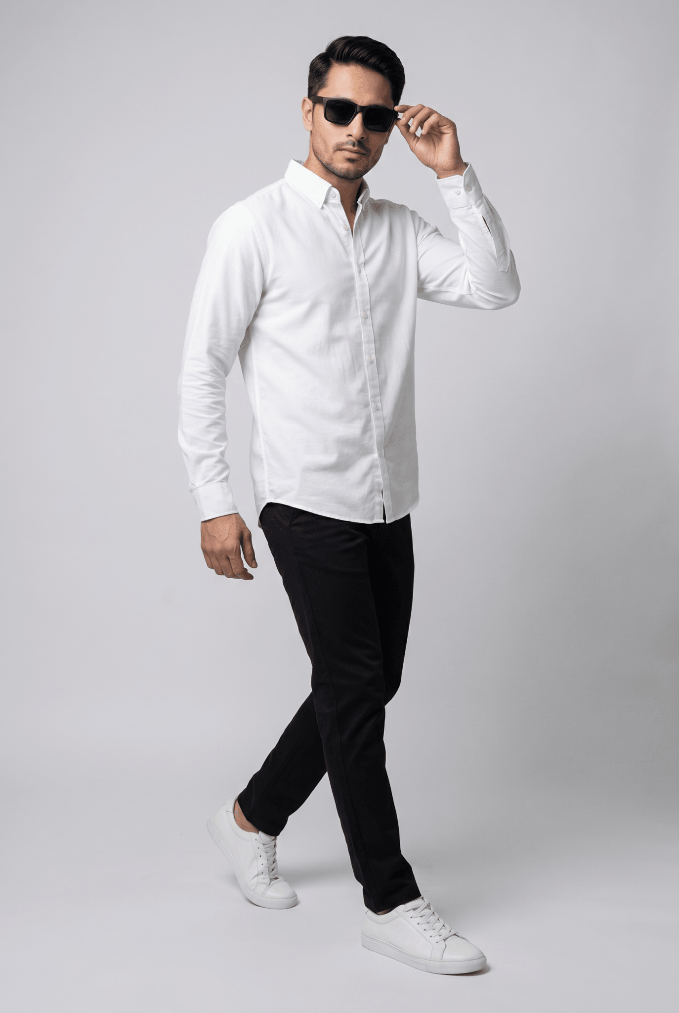 From the office to the evening — White Casual Shirt