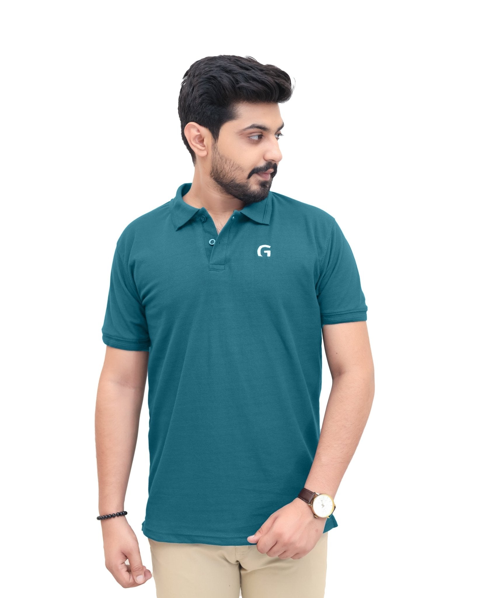 Zinc Green Polo Shirt - Garderobe Clothing USA