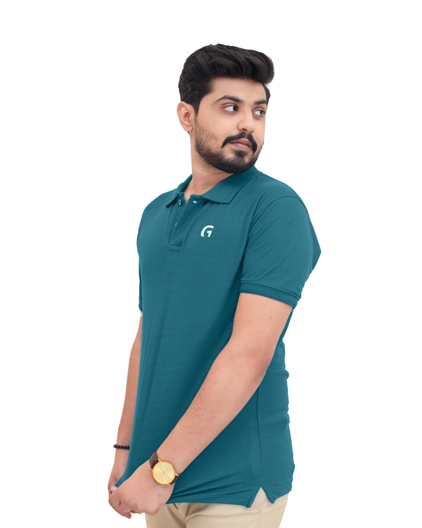 Zinc Green Polo Shirt - Garderobe Clothing USA