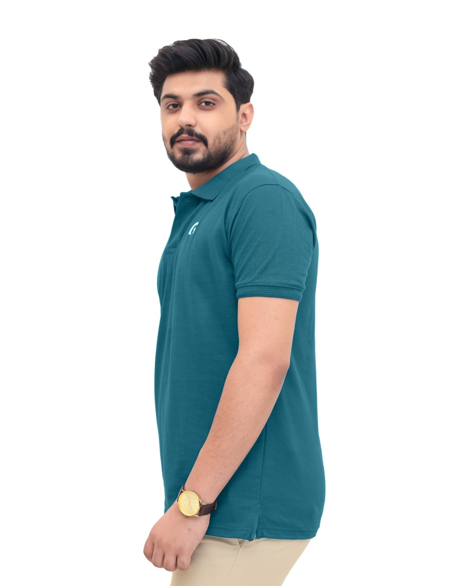 Zinc Green Polo Shirt - Garderobe Clothing USA