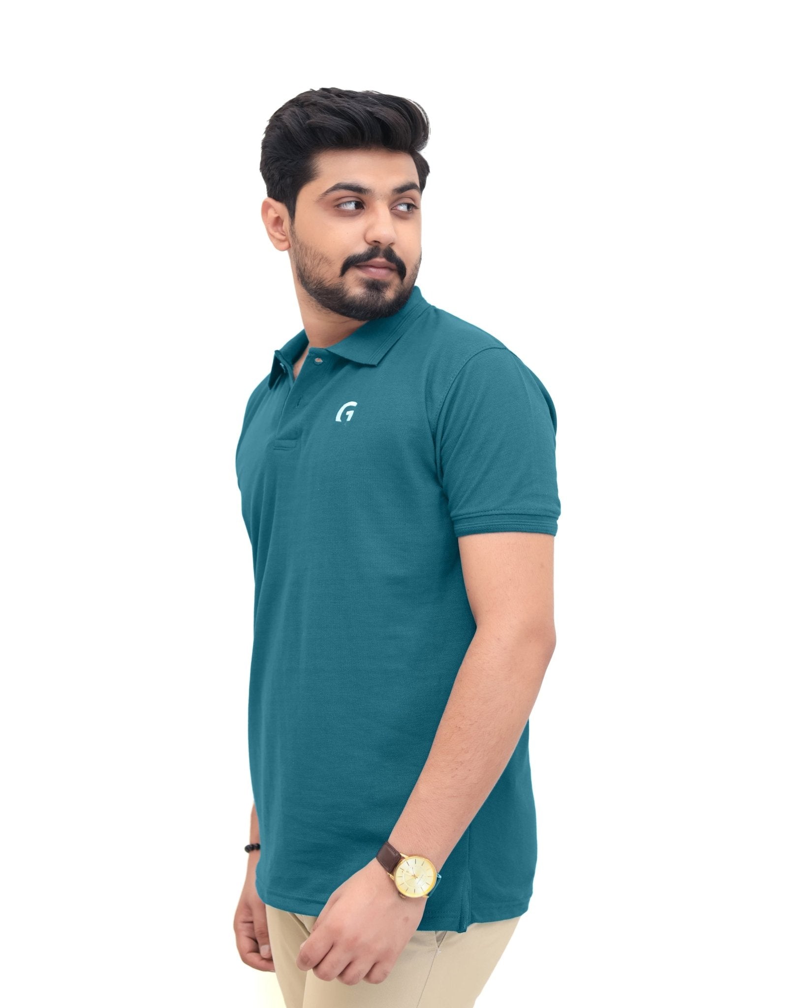 Zinc Green Polo Shirt - Garderobe Clothing USA